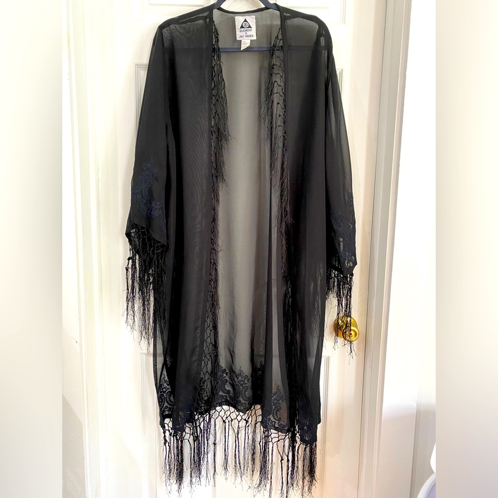 Jac Vanek x Element Embroidered Tunic Kimono